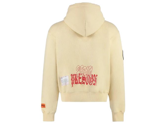 Heron Preston Kapuzenpullover mit Reißverschluss, Flaming Skul - Ansicht 3