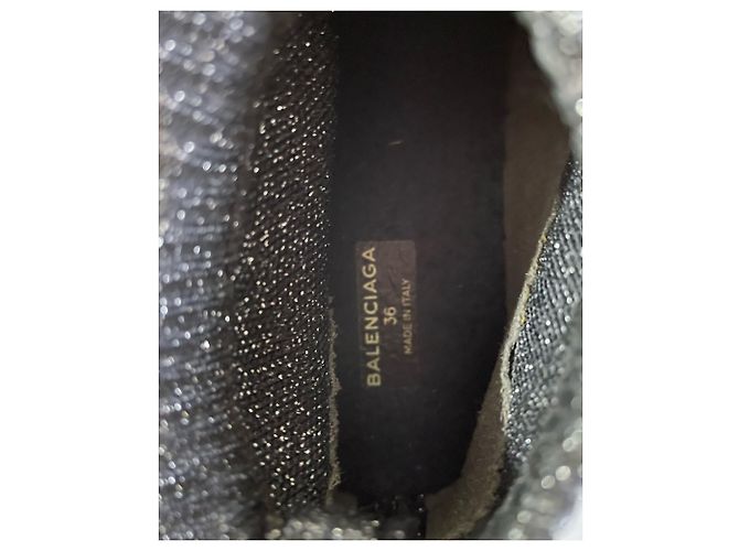 Day Balenciaga Speed Glitter Sneakers aus schwarzem Polyester - Ansicht 7