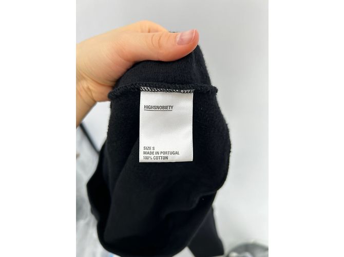 Autre Marque Nicht Signiert / Unsignierte Strickwaren T.International S Baumwolle Schwarz - Ansicht 6