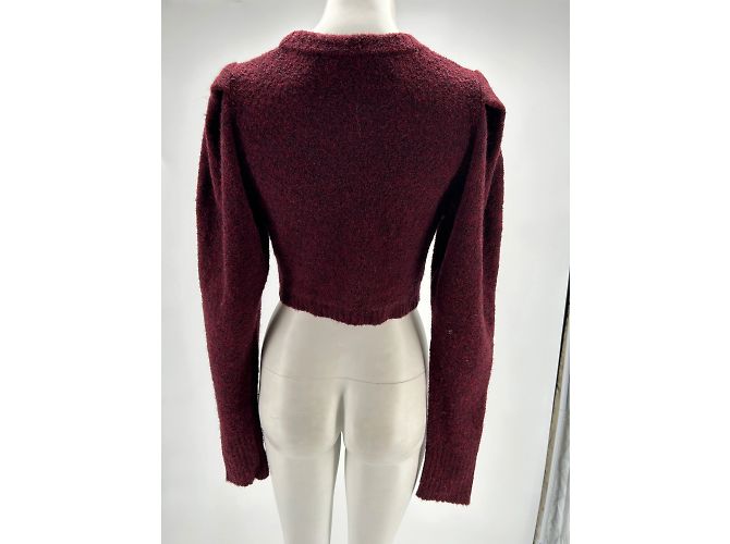 Autre Marque Les Friday Strickwaren T.International XS Wolle Bordeaux - Ansicht 2