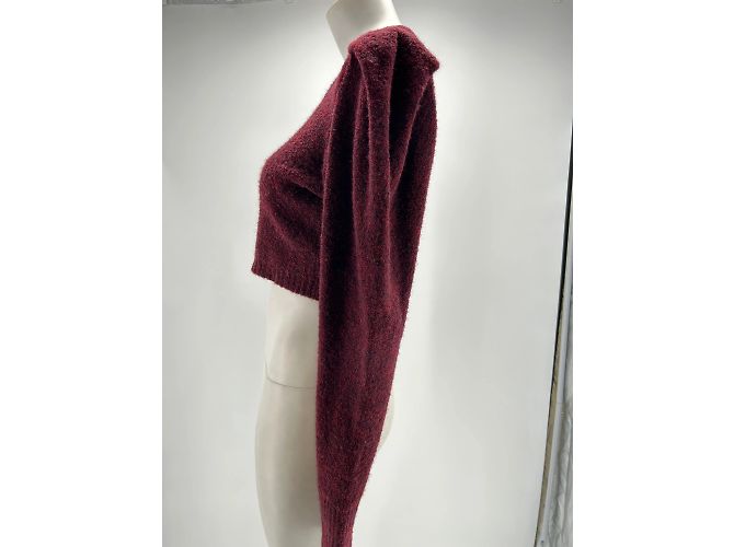 Autre Marque Les Friday Strickwaren T.International XS Wolle Bordeaux - Ansicht 3