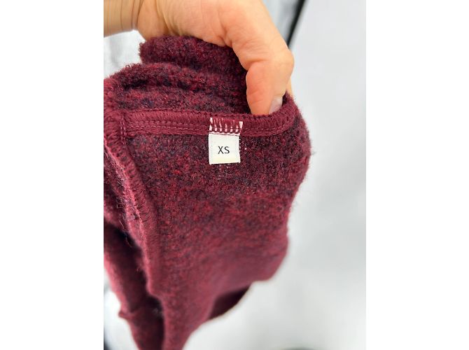 Autre Marque Les Friday Strickwaren T.International XS Wolle Bordeaux - Ansicht 6