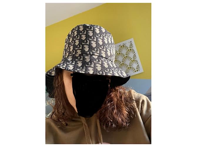 Cappello Teddy Bob Dior Monogramma Obliquo Blu - vista 3
