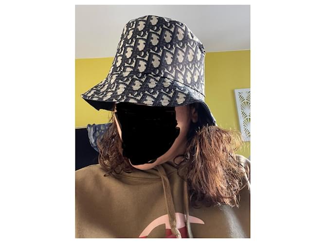 Cappello Teddy Bob Dior Monogramma Obliquo Blu - vista 4