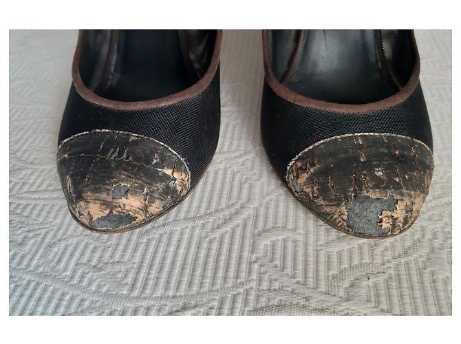 Chanel Pumps aus Leder Braun Größe 38 - Ansicht 2