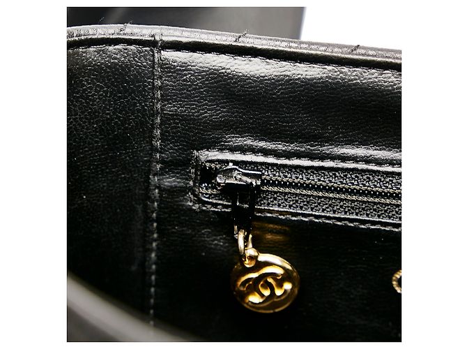 Vanity Beauty Case Chanel Black CC Caviar - vista 8