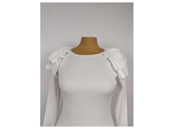 Karen Millen Maglieria Bianca in Viscosa M Bianco - vista 3