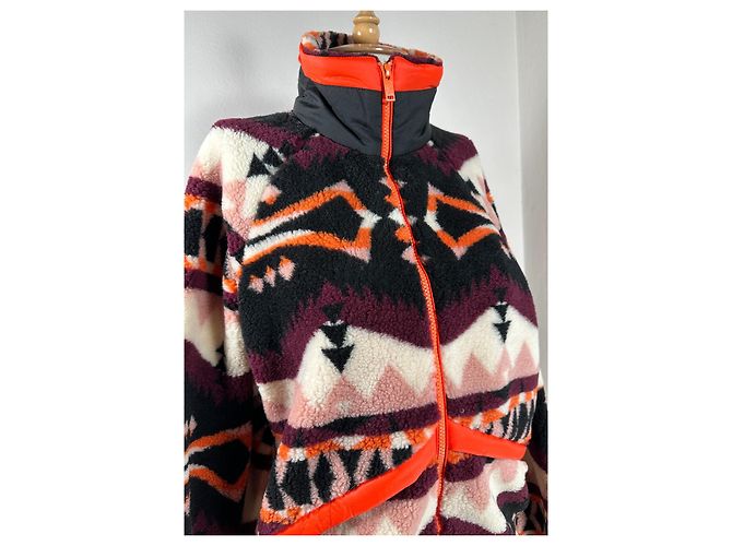 Giacca Woolrich in jacquard e pile di lana sherpa Multicolore - vista 2