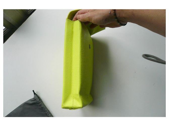 BALENCIAGA Pochette JAUNE ETAT NEUF Gelb - Ansicht 10