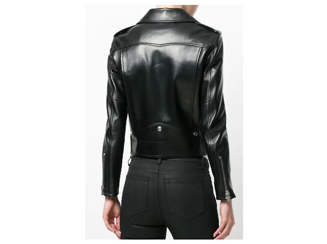 Saint Laurent Lederjacke Perfecto schwarz - Ansicht 6