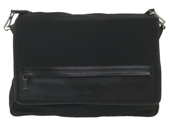 Bolsa de ombro GUCCI Nylon preta 019 0376 Ep de autenticação2399 Preto - vista 13