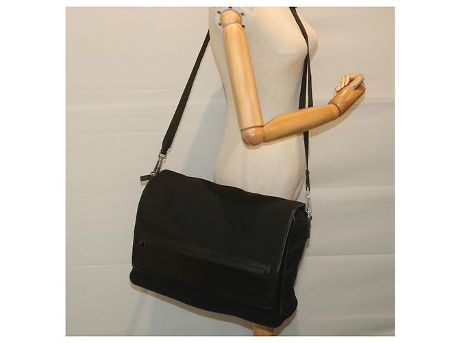 Bolsa de ombro GUCCI Nylon preta 019 0376 Ep de autenticação2399 Preto - vista 21