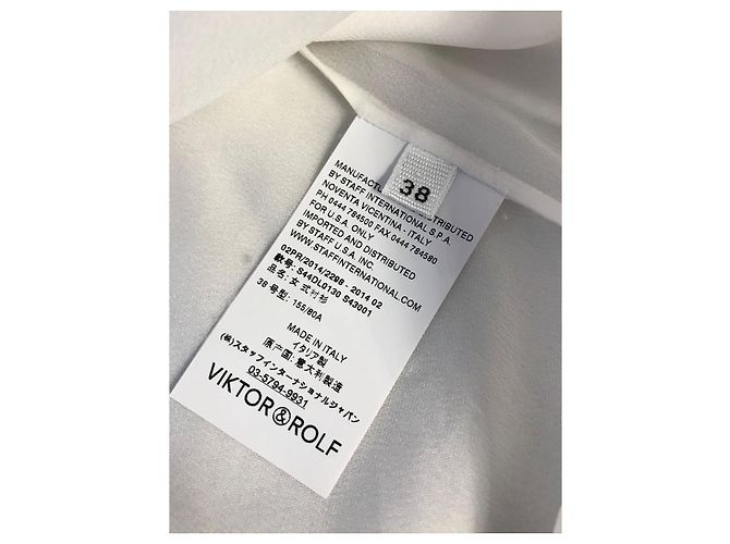 VIKTOR & ROLF Tops T.International XS Baumwolle Weiß - Ansicht 4