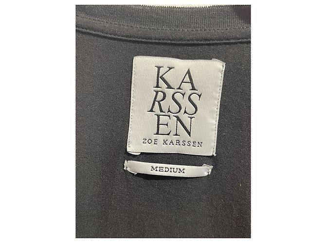 ZOE KARSSEN Camisetas.Internacional M Algodón Negro - vista 3