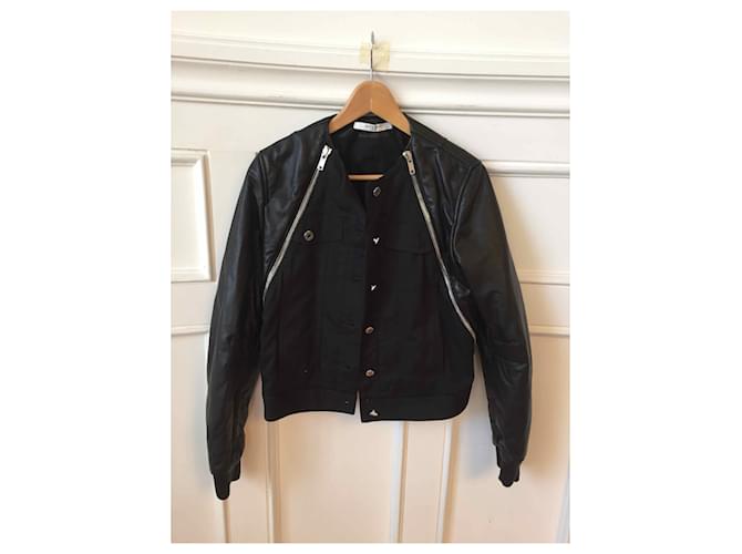 GIVENCHY Jacken T.IT 40 Leder Schwarz - Ansicht 2
