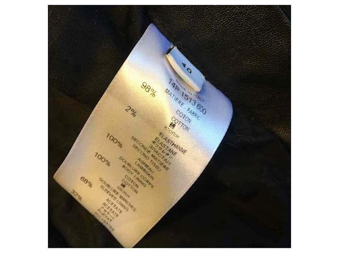 GIVENCHY Jacken T.IT 40 Leder Schwarz - Ansicht 6
