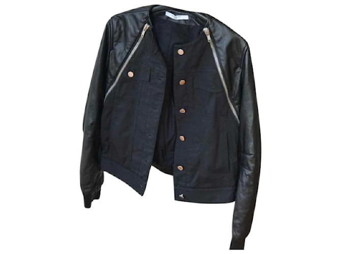 GIVENCHY Jacken T.IT 40 Leder Schwarz - Ansicht 7