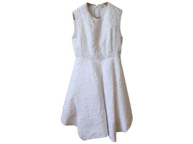 Autre Marque Vestido DELPOZO T.FR 36 Algodón Blanco - vista 10
