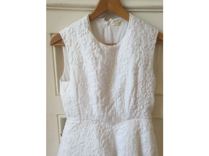 Autre Marque Vestido DELPOZO T.FR 36 Algodón Blanco - vista 4