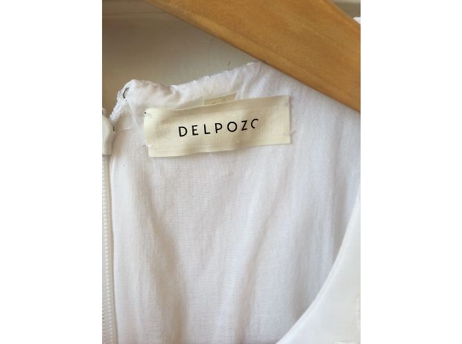 Autre Marque Vestido DELPOZO T.FR 36 Algodón Blanco - vista 6