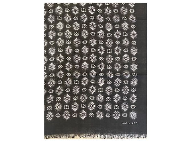 Sciarpe SAINT LAURENT T. Lana Nero - vista 3