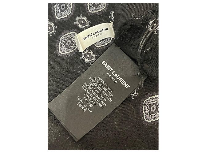 Sciarpe SAINT LAURENT T. Lana Nero - vista 6