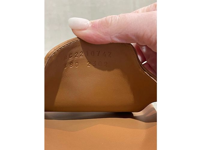 Kelly Hermès HERMES Sandali T.Unione Europea 38 Leather Cammello - vista 7