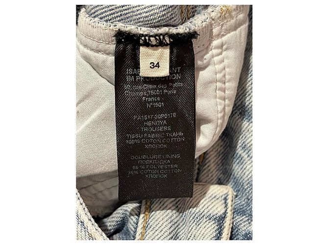 ISABEL MARANT ETOILE Jeans T.FR 34 Algodón Azul - vista 10