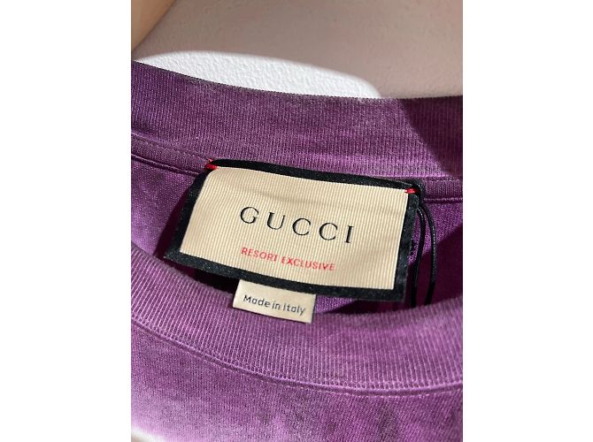GUCCI Tops T.Internacional XS Algodón Púrpura - vista 4