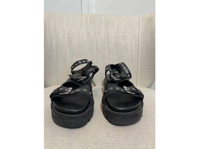 Alaïa Sandali ALAIA T.EU 38 Pelle Nero - vista 2