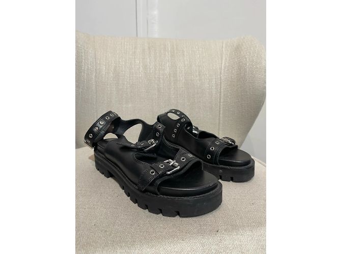 Alaïa Sandali ALAIA T.EU 38 Pelle Nero - vista 3