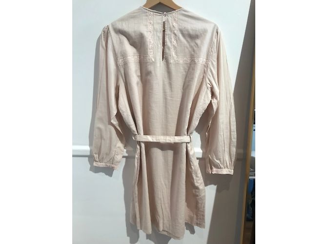 Vestido BURBERRY T.UK 14 de algodón Rosa - vista 2
