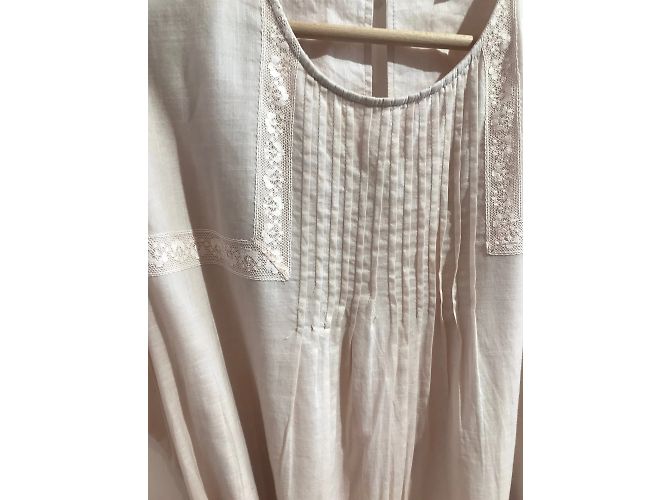 Vestido BURBERRY T.UK 14 de algodón Rosa - vista 3