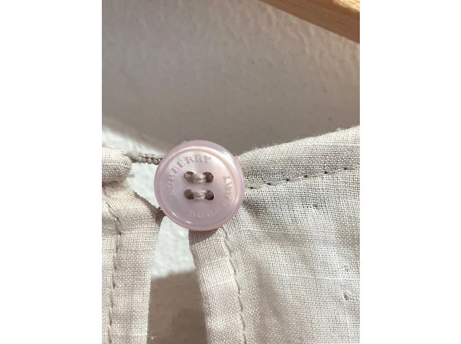 Vestido BURBERRY T.UK 14 de algodón Rosa - vista 6