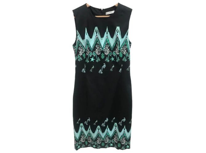 VERSACE Kleider T.IT 42 Viskose Schwarz - Ansicht 8