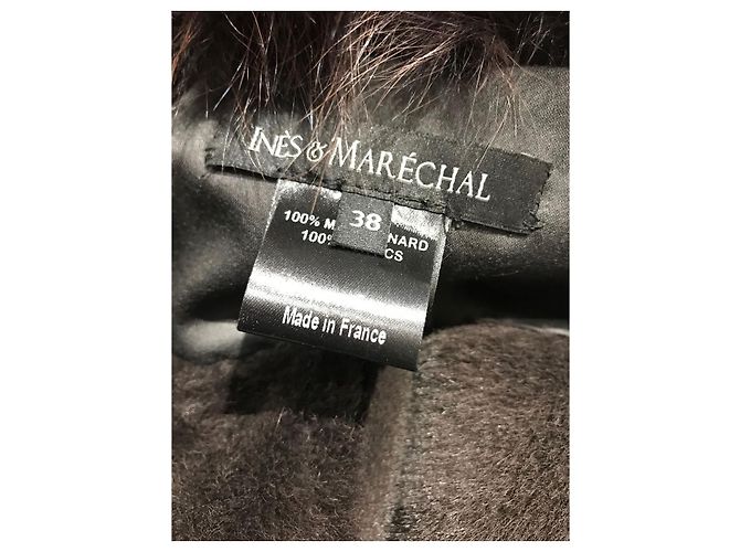 INES ET MARECHAL Abrigos T.Internacional M Piel Castaño - vista 6