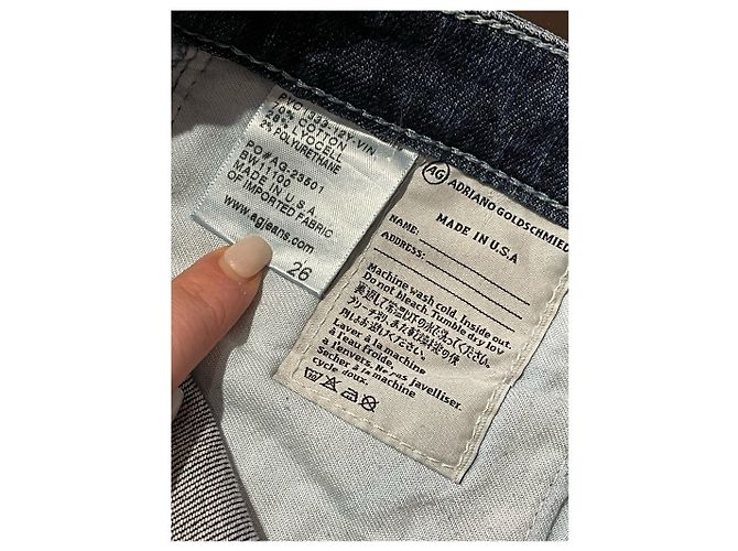 Autre Marque AG ADRIANO GOLDSCHMIED Jeans T.US 26 Algodón Azul - vista 6