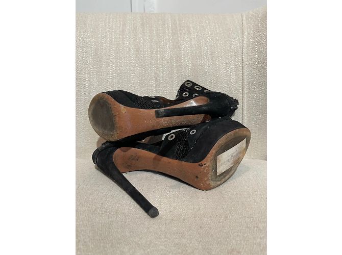 Alaïa Sandali ALAIA T.EU 37.5 Camoscio Nero - vista 7