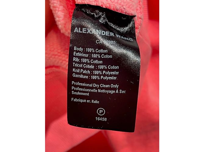 ALEXANDER WANG Strick T.International XS Baumwolle Pink - Ansicht 6