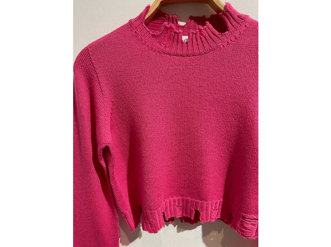 ATTICO Strickwaren T.International XS Wolle Pink - Ansicht 4