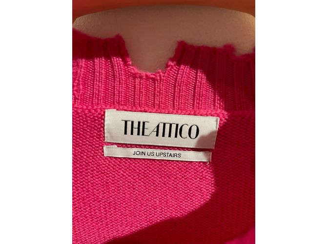 ATTICO Strickwaren T.International XS Wolle Pink - Ansicht 6