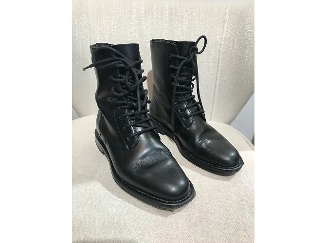 SAINT LAURENT Botines T.EU 39 Cuero Negro - vista 2