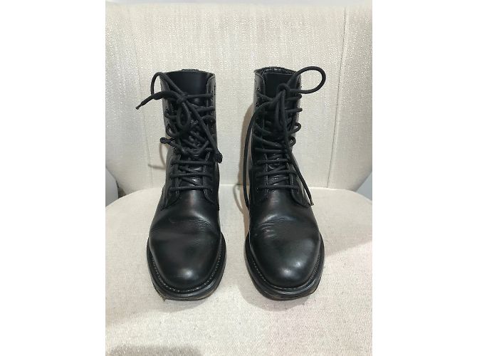 SAINT LAURENT Botines T.EU 39 Cuero Negro - vista 4