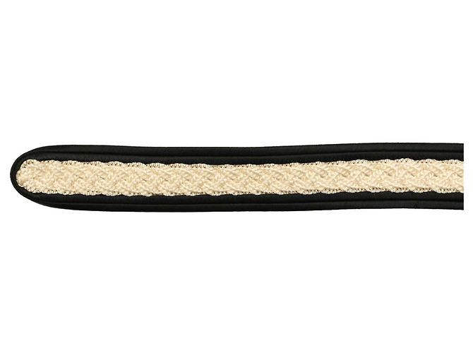 Stephan Janson Schwarz-weiß geflochtenes Seil aus Viskose, Damen-Taillengürtel, Größe 44 - Ansicht 3