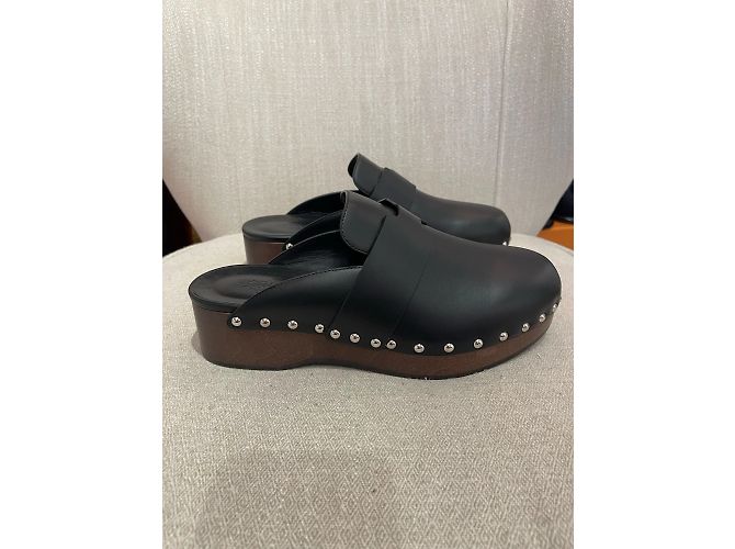 Hermès HERMES Pantoletten & Clogs T.EU 39 Leder Schwarz - Ansicht 2