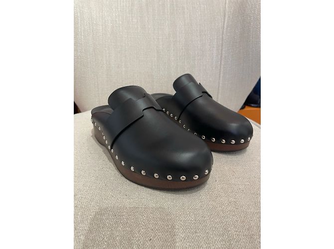 Hermès HERMES Pantoletten & Clogs T.EU 39 Leder Schwarz - Ansicht 3