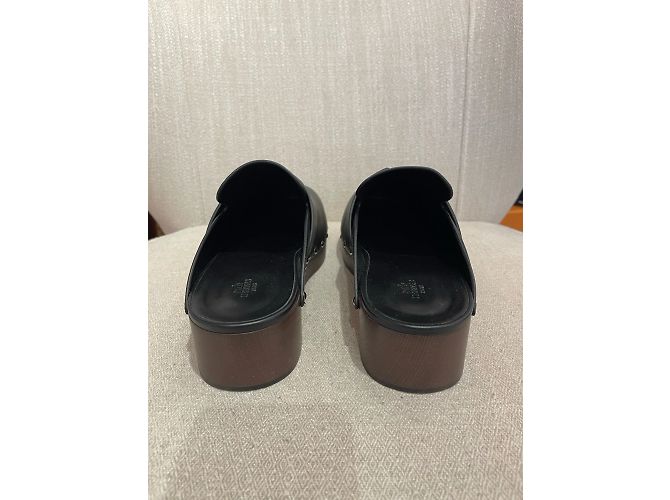 Hermès HERMES Pantoletten & Clogs T.EU 39 Leder Schwarz - Ansicht 5