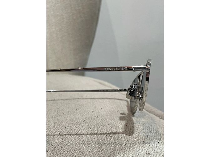 Gafas de sol SAINT LAURENT T. Metal Plata - vista 3