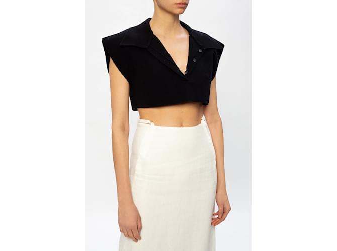 JACQUEMUS Tops T.International S Algodón Negro - vista 2
