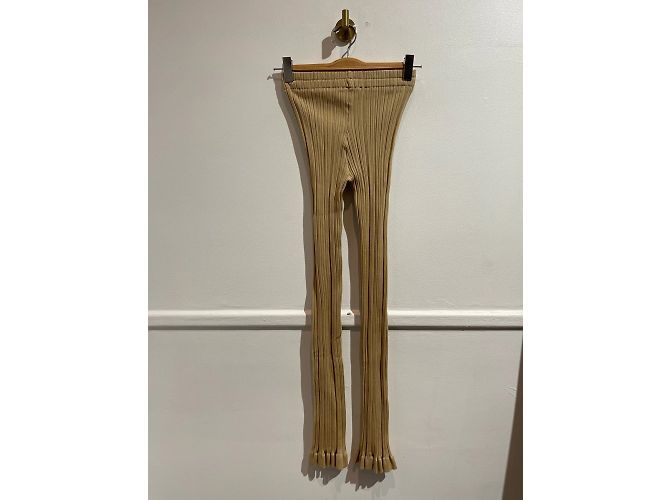 ACNE STUDIOS Pantalones T.International XS Algodón Beige - vista 2